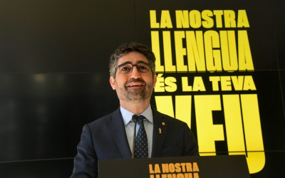 El vicepresident Jordi Puigneró presenta la campanya ‘La nostra llengua és la teva veu’ per generar el primer diccionari de veu del català