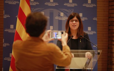 La consellera Geis presenta la nova convocatòria d’ajuts als grups de recerca de Catalunya: augmenten un 70% amb una convocatòria de 40M€