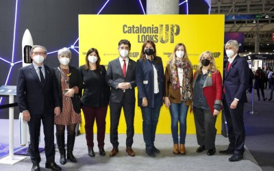 La presidenta Laura Borràs, el vicepresident Jordi Puigneró i els consellers de Junts per Catalunya assisteixen al Mobile World Congress 2022