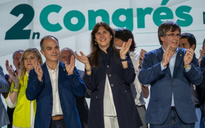 La presidenta Laura Borràs i el secretari general Jordi Turull encapçalaran la nova direcció de Junts per Catalunya
