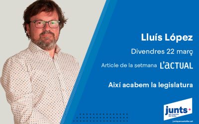 Així acabem la legislatura