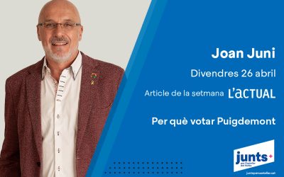 Per què votar Puigdemont