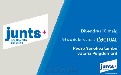 Pedro Sánchez també votaria Puigdemont