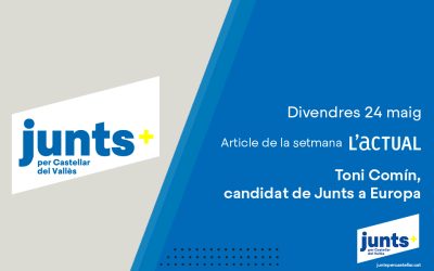 Toni Comín, candidat de Junts a Europa