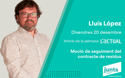 Moció de seguiment del contracte de residus